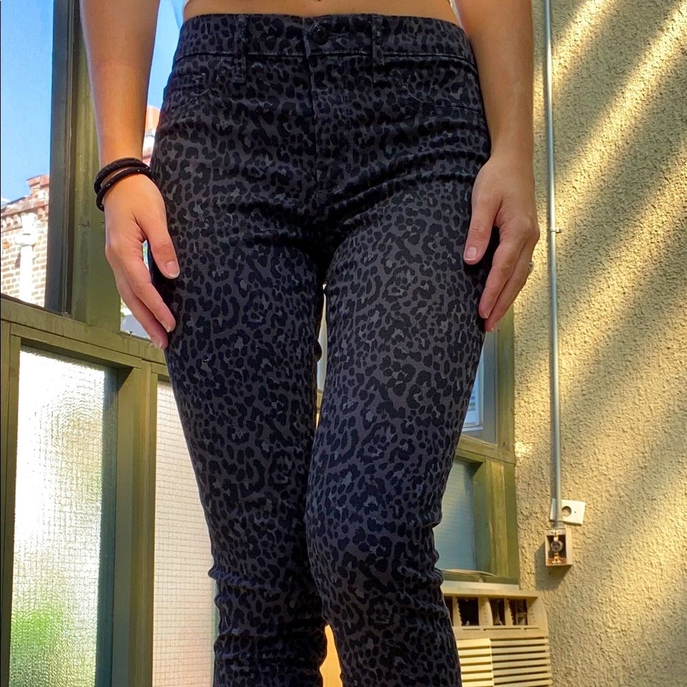 Gap Black Cheetah Print Jeans!